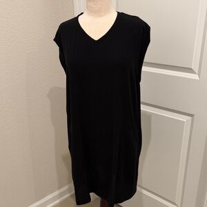 Eileen Fisher Classic Black Sleeveless Dress